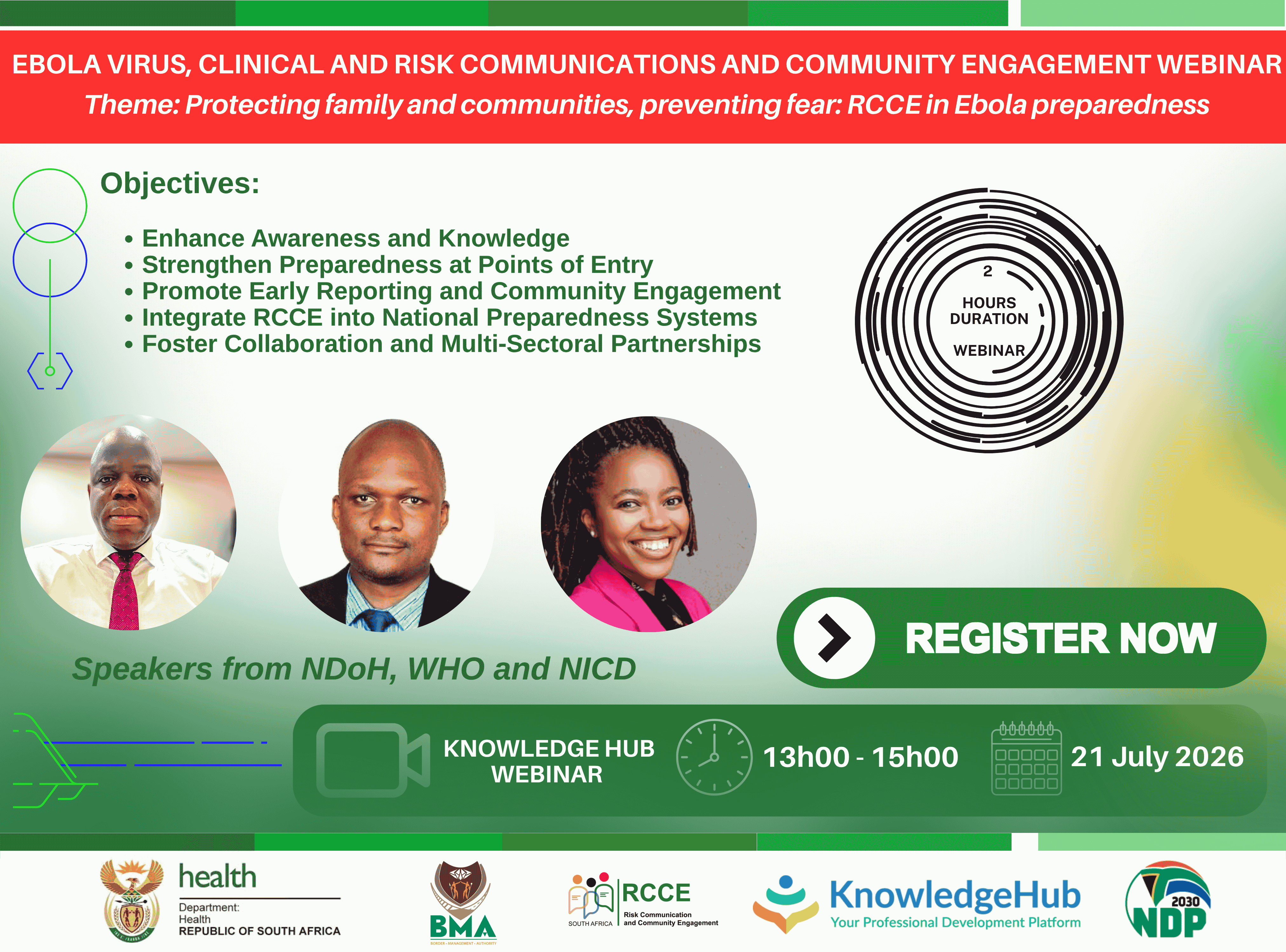 Ebola Virus Disease (Bundibugyo strain), Clinical and Risk Communication & Community Engagement Webinar